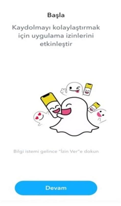 snapchat giriş